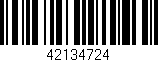 Código de barras (EAN, GTIN, SKU, ISBN): '42134724'