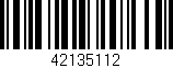Código de barras (EAN, GTIN, SKU, ISBN): '42135112'
