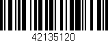 Código de barras (EAN, GTIN, SKU, ISBN): '42135120'