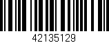 Código de barras (EAN, GTIN, SKU, ISBN): '42135129'