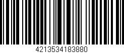 Código de barras (EAN, GTIN, SKU, ISBN): '4213534183880'