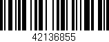 Código de barras (EAN, GTIN, SKU, ISBN): '42136855'