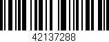 Código de barras (EAN, GTIN, SKU, ISBN): '42137288'