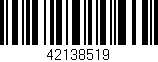 Código de barras (EAN, GTIN, SKU, ISBN): '42138519'