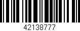 Código de barras (EAN, GTIN, SKU, ISBN): '42138777'