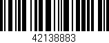 Código de barras (EAN, GTIN, SKU, ISBN): '42138883'