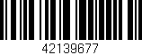 Código de barras (EAN, GTIN, SKU, ISBN): '42139677'