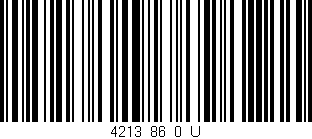 Código de barras (EAN, GTIN, SKU, ISBN): '4213_86_0_U'