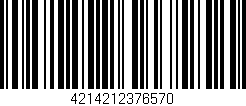 Código de barras (EAN, GTIN, SKU, ISBN): '4214212376570'
