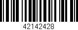 Código de barras (EAN, GTIN, SKU, ISBN): '42142428'