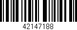 Código de barras (EAN, GTIN, SKU, ISBN): '42147188'