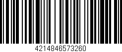Código de barras (EAN, GTIN, SKU, ISBN): '4214846573260'