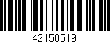Código de barras (EAN, GTIN, SKU, ISBN): '42150519'
