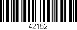Código de barras (EAN, GTIN, SKU, ISBN): '42152'