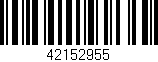 Código de barras (EAN, GTIN, SKU, ISBN): '42152955'