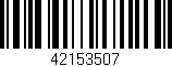 Código de barras (EAN, GTIN, SKU, ISBN): '42153507'