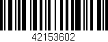 Código de barras (EAN, GTIN, SKU, ISBN): '42153602'