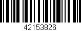 Código de barras (EAN, GTIN, SKU, ISBN): '42153826'