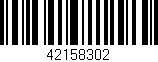 Código de barras (EAN, GTIN, SKU, ISBN): '42158302'
