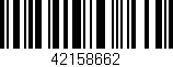 Código de barras (EAN, GTIN, SKU, ISBN): '42158662'