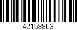 Código de barras (EAN, GTIN, SKU, ISBN): '42158803'
