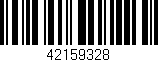 Código de barras (EAN, GTIN, SKU, ISBN): '42159328'