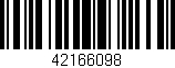 Código de barras (EAN, GTIN, SKU, ISBN): '42166098'