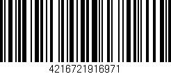 Código de barras (EAN, GTIN, SKU, ISBN): '4216721916971'