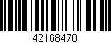 Código de barras (EAN, GTIN, SKU, ISBN): '42168470'