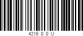 Código de barras (EAN, GTIN, SKU, ISBN): '4216_0_0_U'