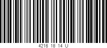 Código de barras (EAN, GTIN, SKU, ISBN): '4216_18_14_U'