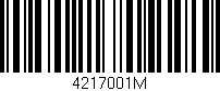 Código de barras (EAN, GTIN, SKU, ISBN): '4217001M'