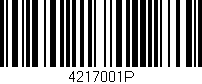Código de barras (EAN, GTIN, SKU, ISBN): '4217001P'