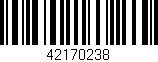 Código de barras (EAN, GTIN, SKU, ISBN): '42170238'
