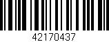 Código de barras (EAN, GTIN, SKU, ISBN): '42170437'