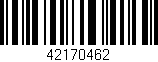 Código de barras (EAN, GTIN, SKU, ISBN): '42170462'