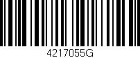 Código de barras (EAN, GTIN, SKU, ISBN): '4217055G'