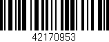 Código de barras (EAN, GTIN, SKU, ISBN): '42170953'