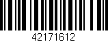 Código de barras (EAN, GTIN, SKU, ISBN): '42171612'