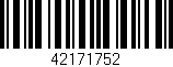 Código de barras (EAN, GTIN, SKU, ISBN): '42171752'