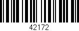 Código de barras (EAN, GTIN, SKU, ISBN): '42172'