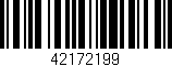 Código de barras (EAN, GTIN, SKU, ISBN): '42172199'