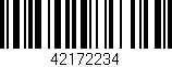 Código de barras (EAN, GTIN, SKU, ISBN): '42172234'
