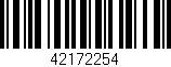 Código de barras (EAN, GTIN, SKU, ISBN): '42172254'