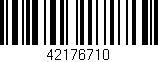 Código de barras (EAN, GTIN, SKU, ISBN): '42176710'