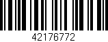 Código de barras (EAN, GTIN, SKU, ISBN): '42176772'
