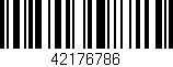 Código de barras (EAN, GTIN, SKU, ISBN): '42176786'