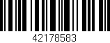 Código de barras (EAN, GTIN, SKU, ISBN): '42178583'