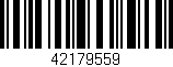Código de barras (EAN, GTIN, SKU, ISBN): '42179559'