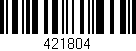 Código de barras (EAN, GTIN, SKU, ISBN): '421804'